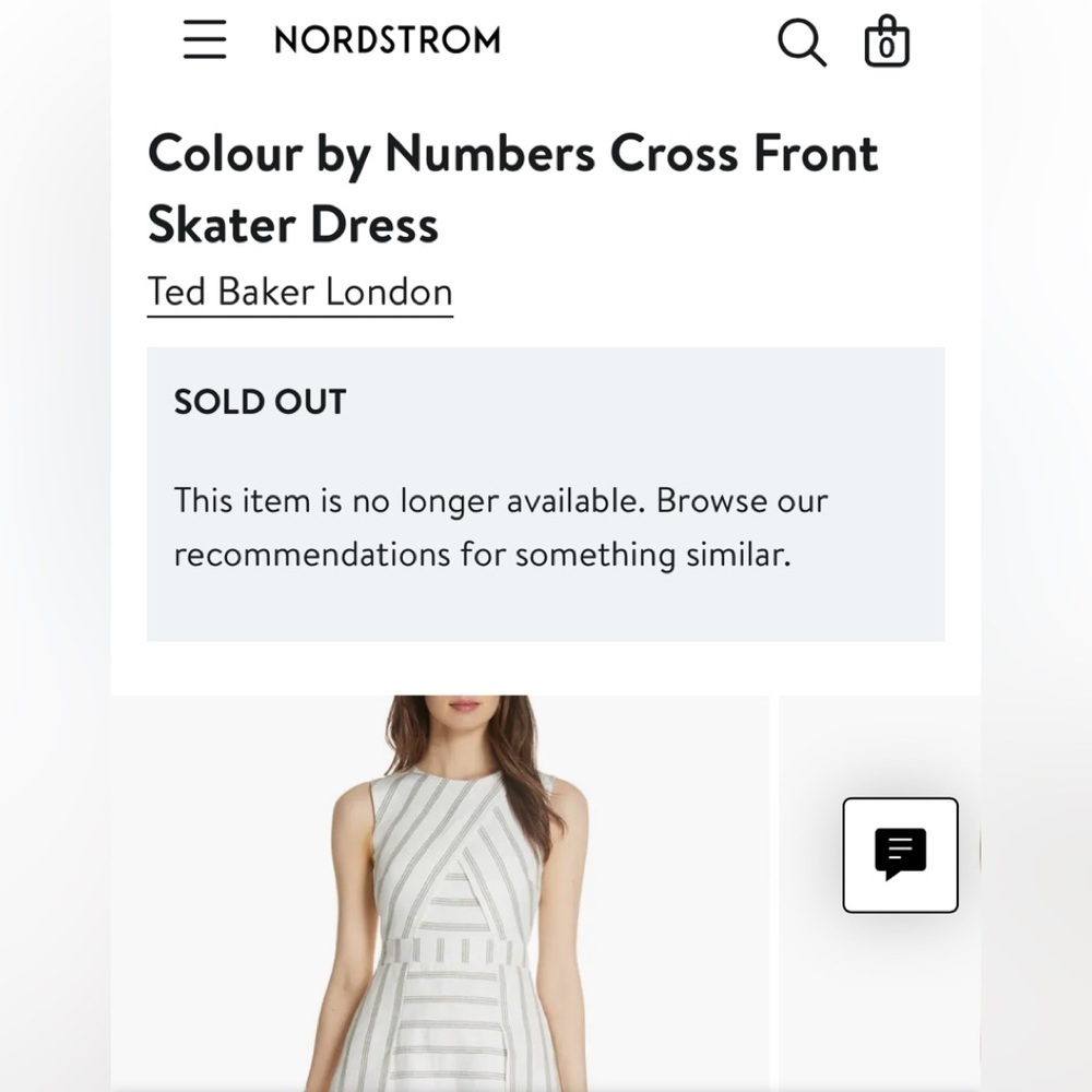 Ted Baker London Colour by Numbers Cross Front Skater Dress - Picture 6 of 13